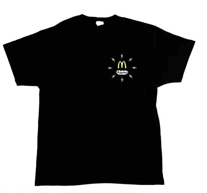 J Balvin McDonalds Crew Shirt - Black - Used