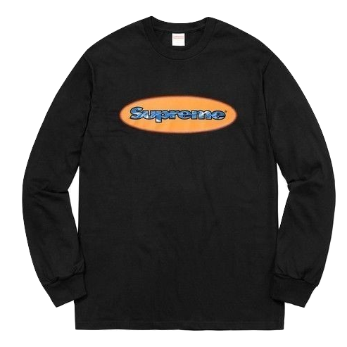 Supreme Ripple L/S Tee SS18 - Black