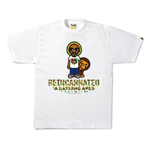 A Bathing Ape Snoop Lion x Milo Smoke Tee - White - Used