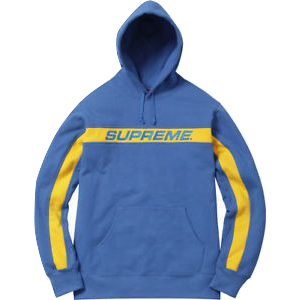 Supreme Full Stripe Hooded Sweatshirt Royal Grails SF