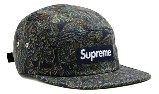 Supreme Paisley 5 Panel Camp Cap - Navy Supreme
