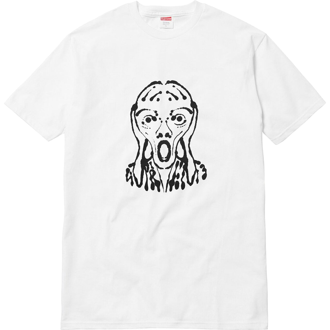 Supreme Scream Tee White Grails SF