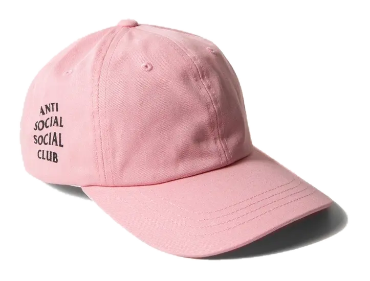 Anti Social Social Club Weird Cap -  Pink - Used Anti Social Social Club