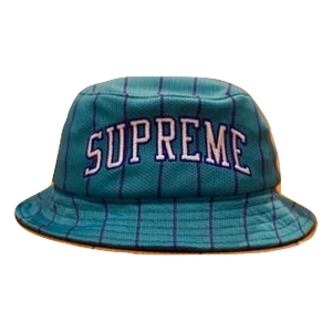 Supreme Stripe Mesh Crusher Bucket Hat