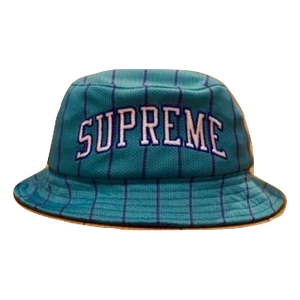 Supreme Stripe Mesh Crusher Bucket Hat Grails SF