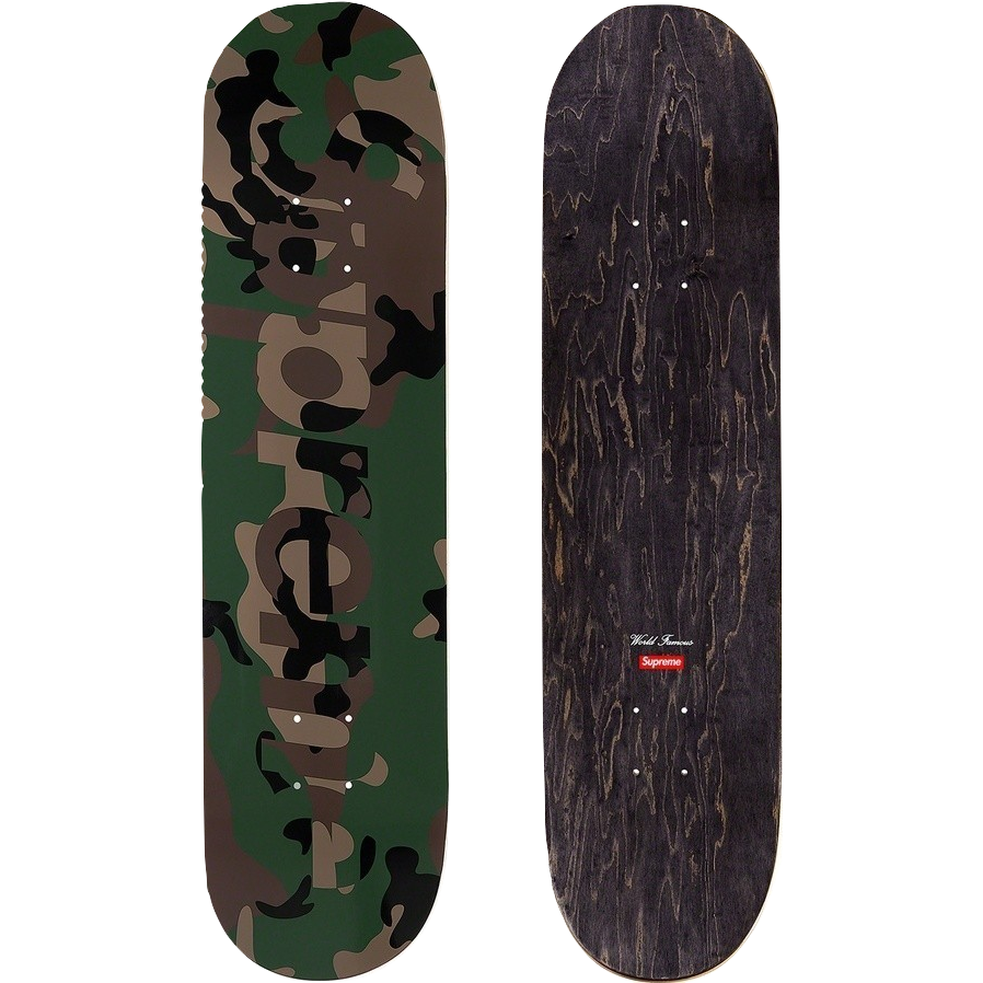 Supreme Camo Logo Skateboard - Green