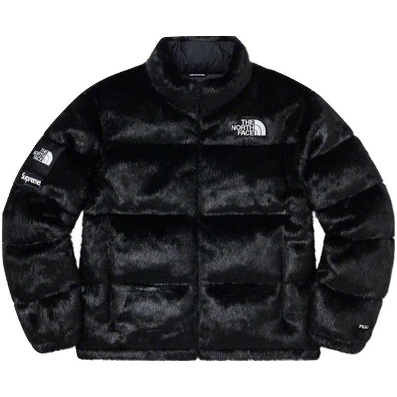 Supreme The North Face Faux Fur Nuptse Jacket - Black – Grails SF