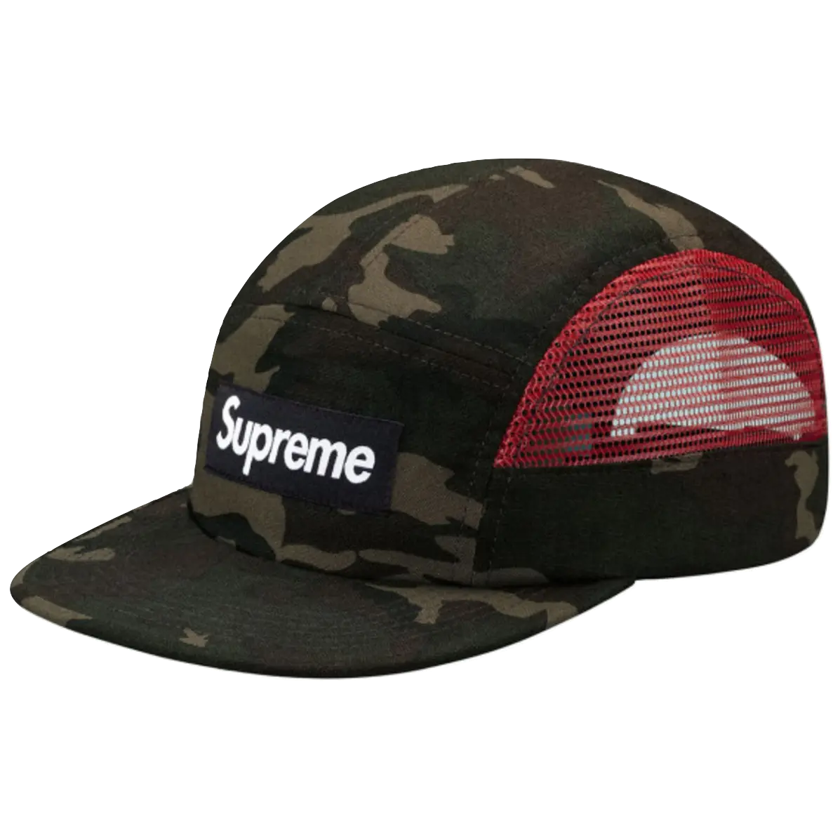 Supreme Side Mesh Box Logo Camp Cap (SS13) - Camo Supreme