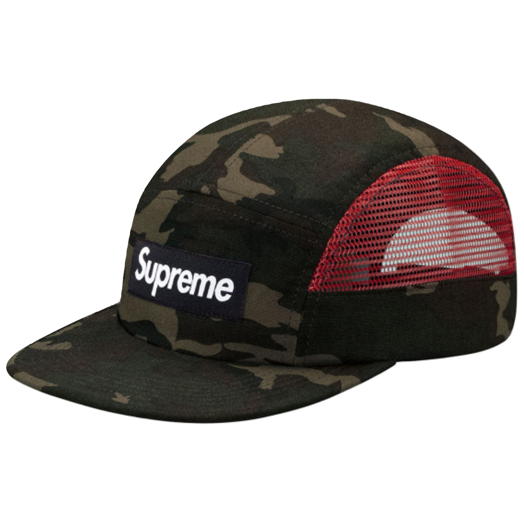 Supreme Side Mesh Box Logo Camp Cap (SS13) - Camo - Used