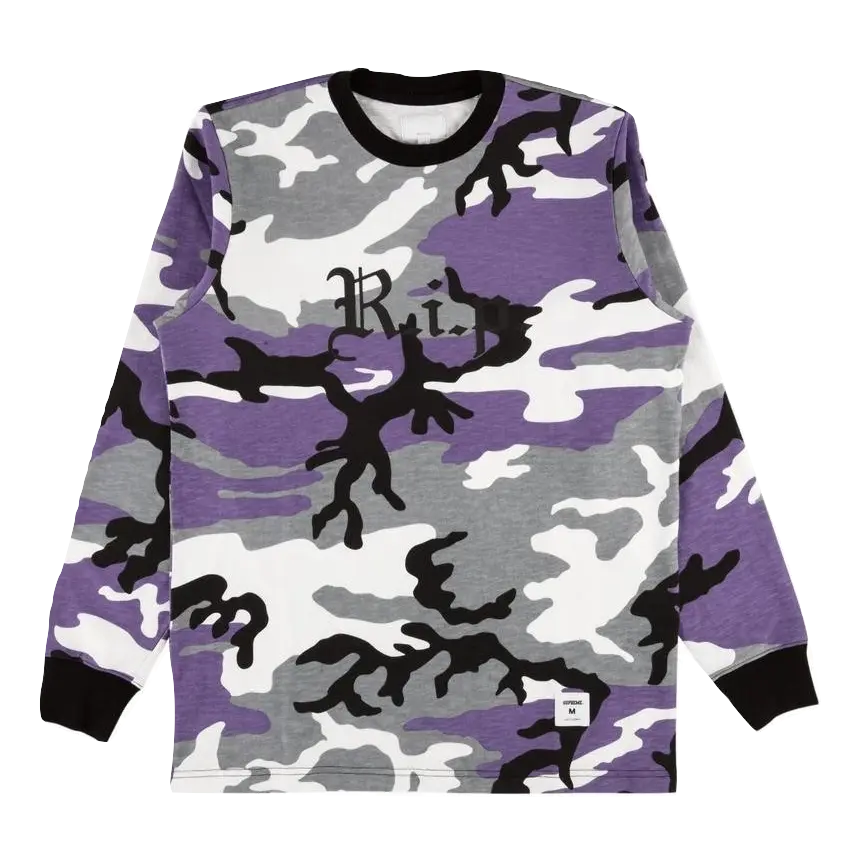 Supreme RIP Longsleeve - Purple Camo - Used Supreme