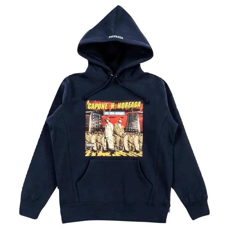 Supreme Capone-N-Noreaga Hoodie - Navy Supreme