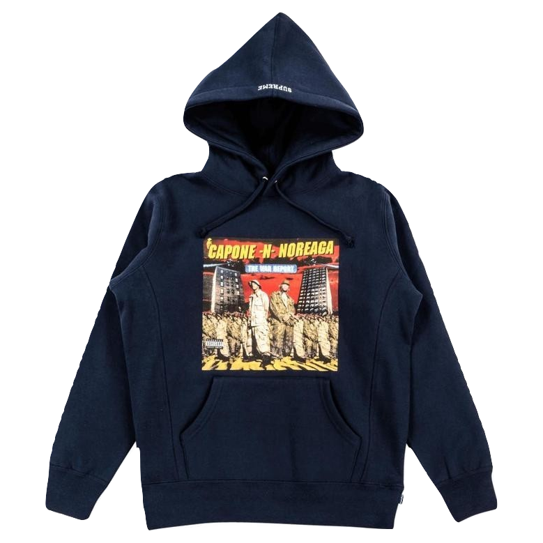 Supreme Capone-N-Noreaga Hoodie - Navy