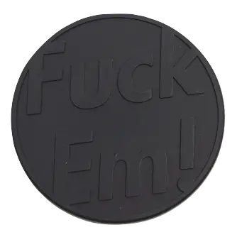 Supreme Fuck'Em Coasters (Set of 4) - Black Supreme