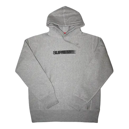 Supreme Motion Logo Hoodie - Heather Grey Supreme