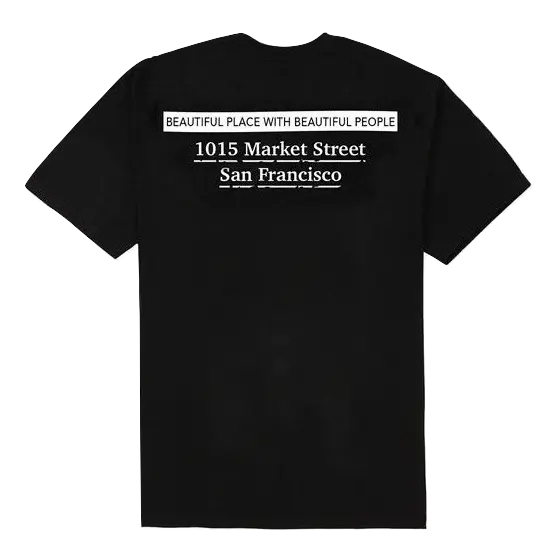 Supreme San Francisco Box Logo Tee - Black Supreme