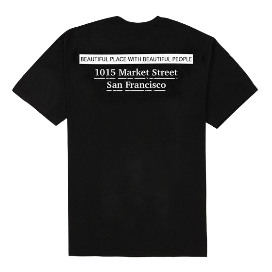 Supreme San Francisco Box Logo Tee - Black - Used Supreme