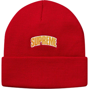 Supreme Crown Logo Beanie - Red