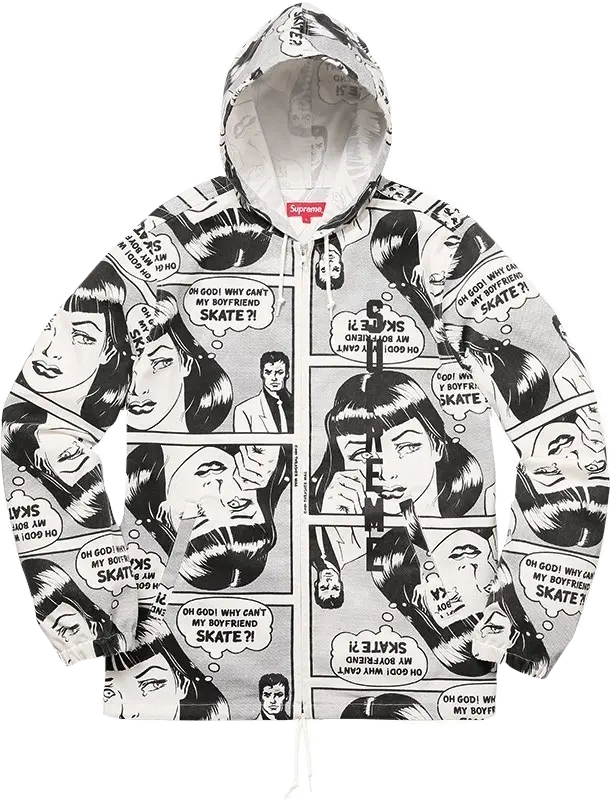 Supreme x Thrasher Hooded Boyfriend - White Supreme