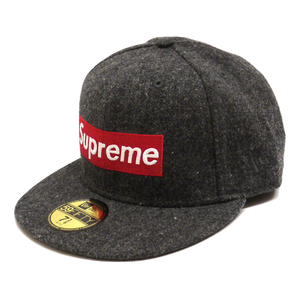 Supreme Woolrich Wool Box Logo New Era - Gray