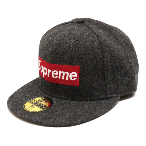 Supreme Woolrich Wool Box Logo New Era - Gray