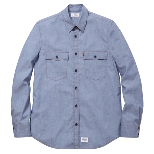 Supreme x Levi Lightweight Chambray Work Shirt - Blue - Used