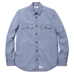 Supreme x Levi Lightweight Chambray Work Shirt - Blue - Used