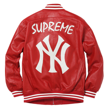 Supreme Yankees Varsity Jacket - Red