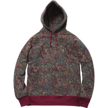 Supreme Paisley Hoodie - Maroon