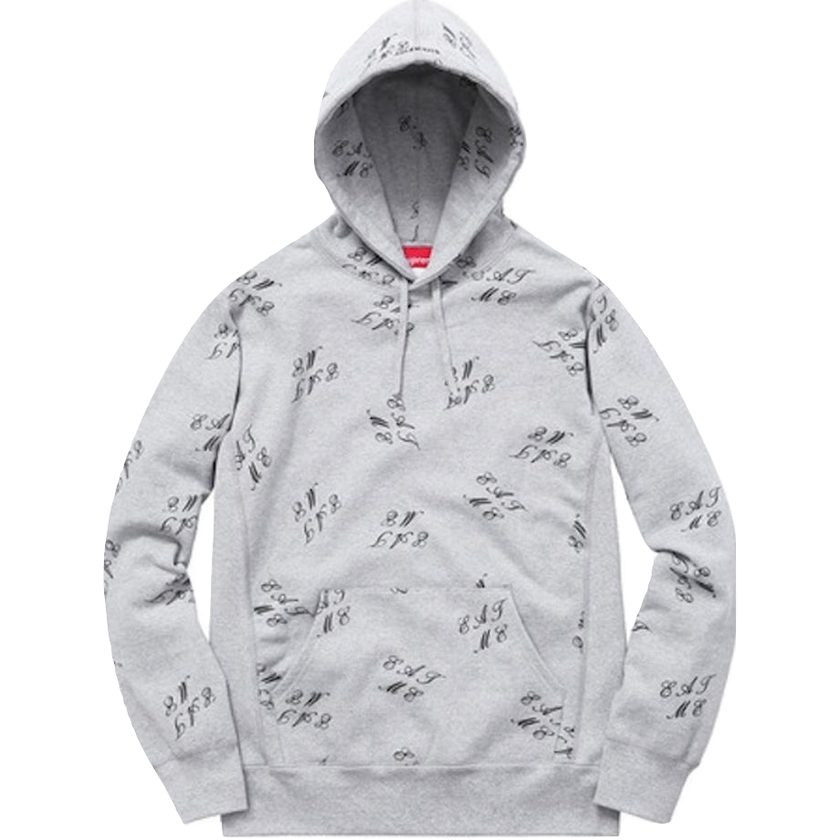 Supreme Eat Me Hooded Sweatshirt - Heather Grey