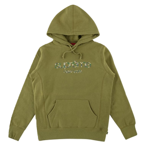 Supreme Multicolor Classic Logo Hooded Sweatshirt - Moss