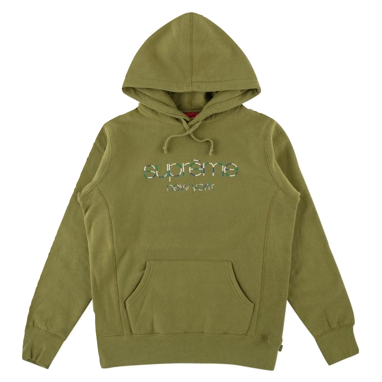 Supreme Multicolor Classic Logo Hooded Sweatshirt Moss Grails SF