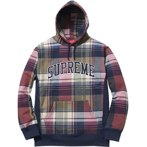 Supreme Plaid Pullover - Navy - Used Supreme