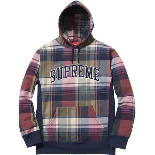 Supreme Plaid Pullover - Navy - Used