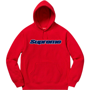 Supreme Chenille Hooded Sweatshirt - Red