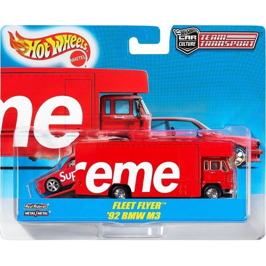 Supreme x Hot Wheels Fleet Flyer + 1992 BMW M3