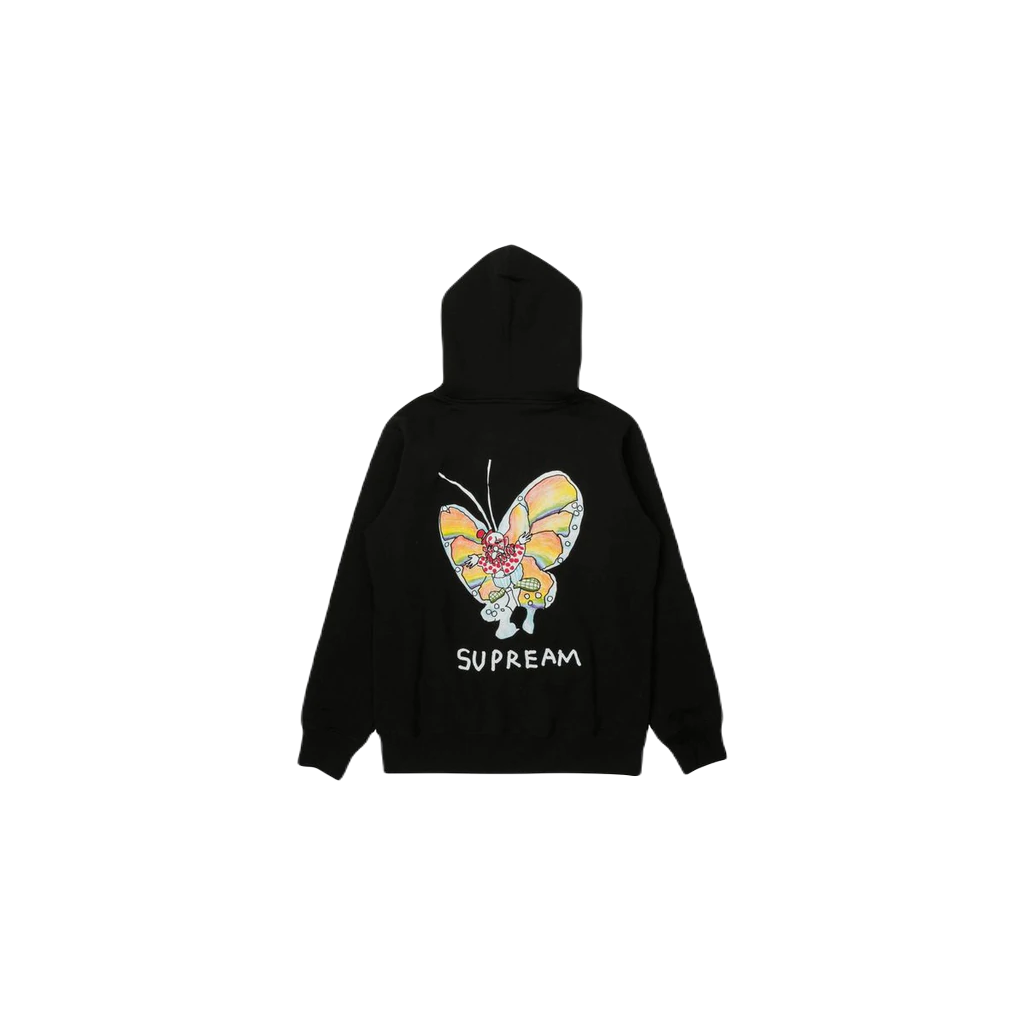Supreme Gonz Butterfly ZIp Up Hooded Sweatshirt - Black - Used Supreme