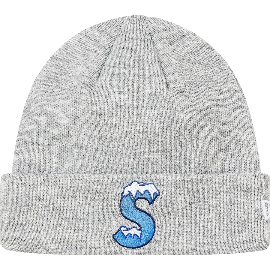 Supreme New Era S Logo Beanie - Heather Grey (FW20) Supreme
