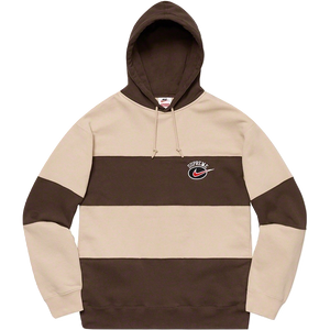 Supreme x Nike Stripe Hooded Sweatshirt Tan Grails SF