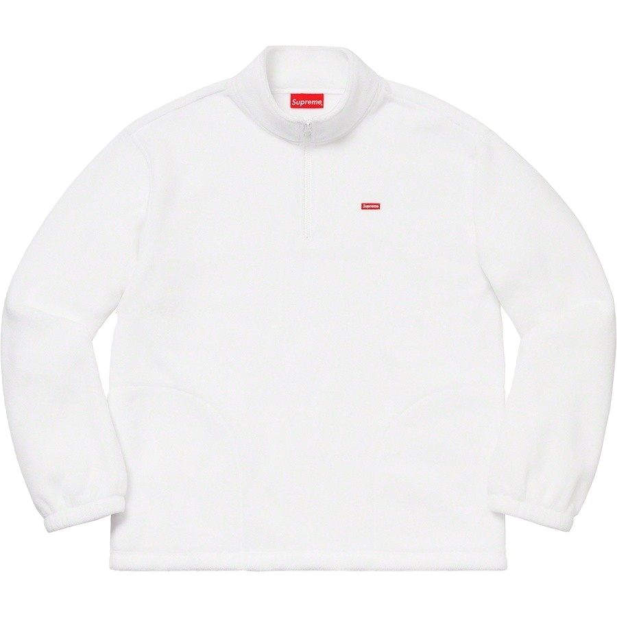 Supreme Polartec Half Zip Pullover - White - Used