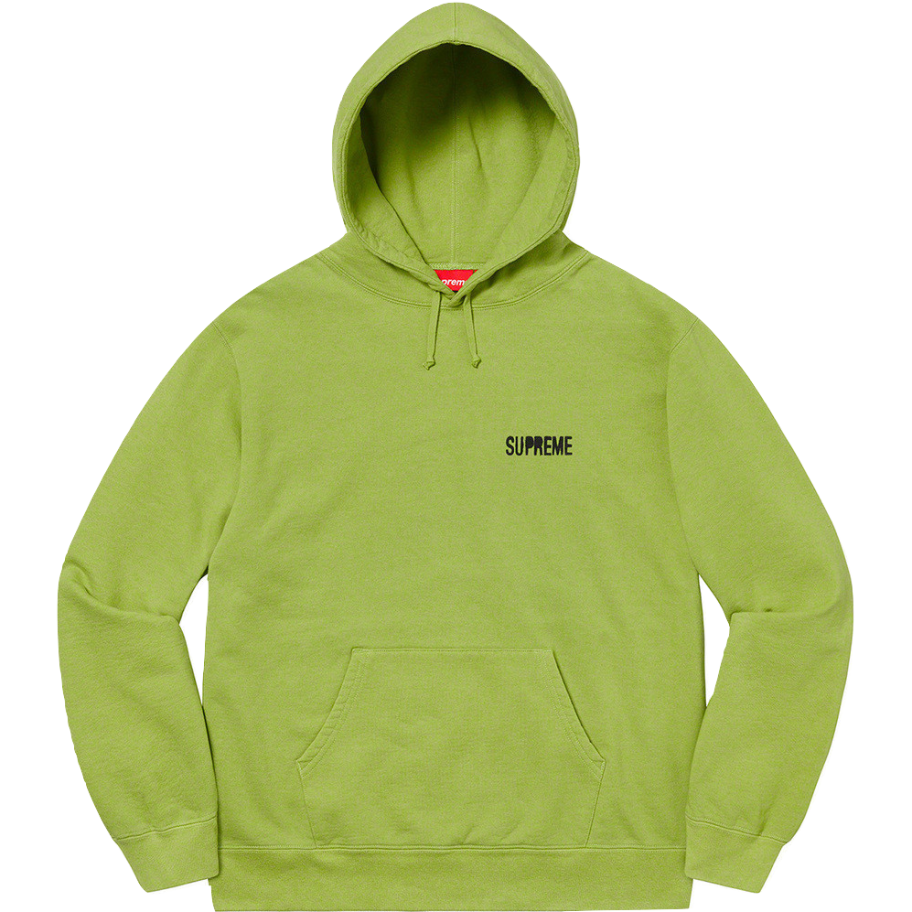Supreme Restless Youth Hooded Sweatshirt Lime Grails SF