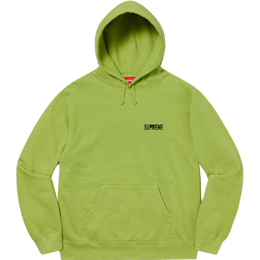 Supreme Restless Youth Hooded Sweatshirt - Lime - Used Supreme