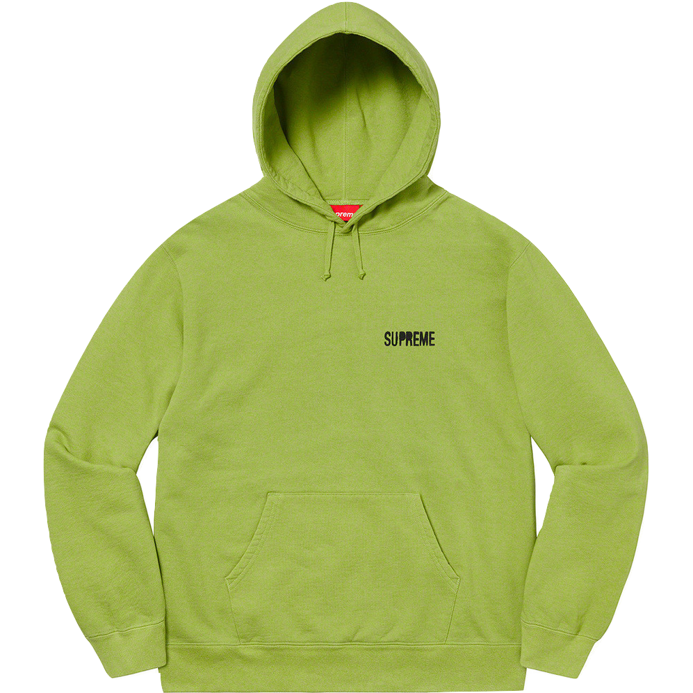 Supreme Restless Youth Hooded Sweatshirt - Lime - Used