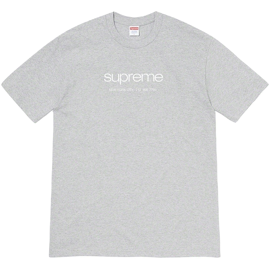 Supreme Shop Tee - Heather Grey Supreme