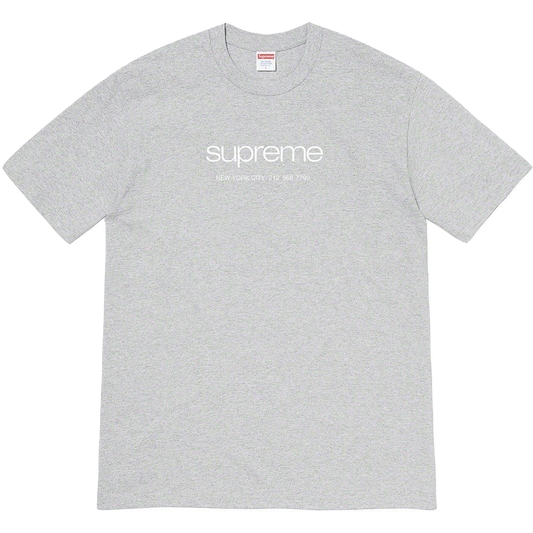 Supreme Shop Tee - Heather Grey - Used Supreme