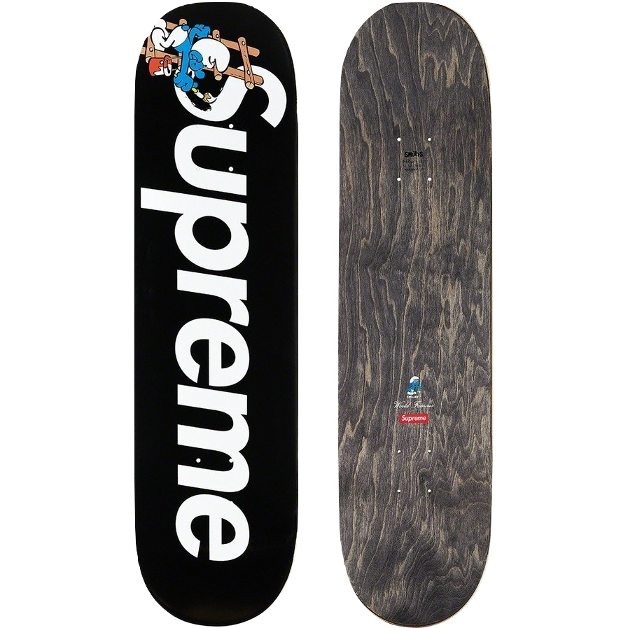 Supreme Smurfs Skateboard - Black