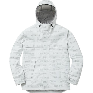 Supreme 3M Reflective Repeat Taped Seam Jacket White Grails SF