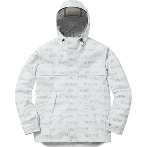 Supreme 3M Reflective Repeat Taped Seam Jacket - White - Used