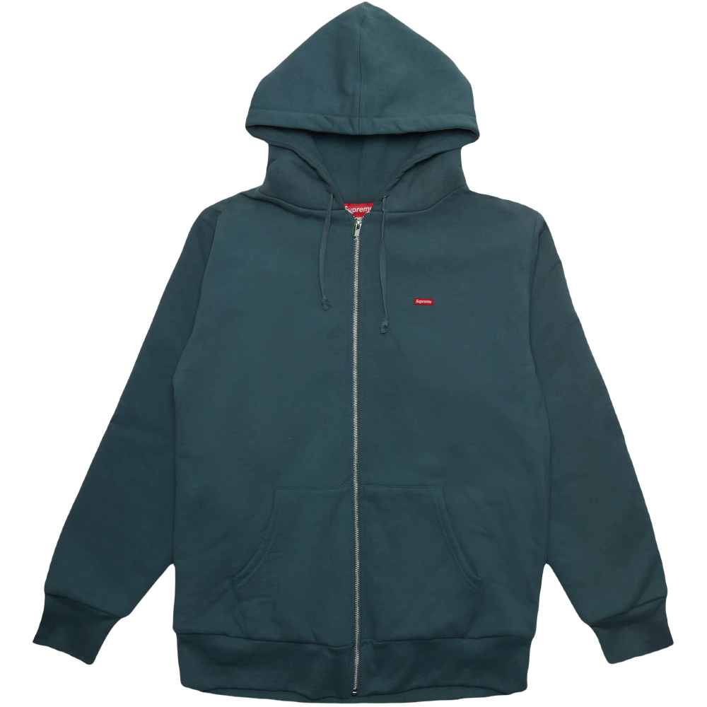 Supreme Small Box Thermal Zip Up Sweat - Slate Supreme