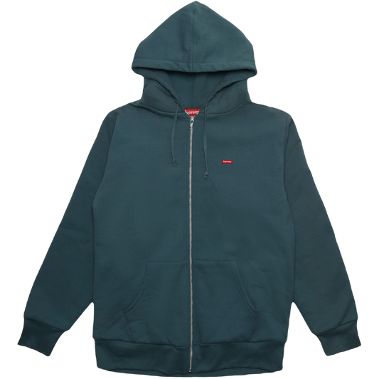 Supreme Small Box Thermal Zip Up Sweat - Slate Supreme