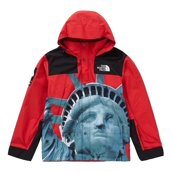 Supreme x The North Face Statue of Liberty Mountain Jacket - Red